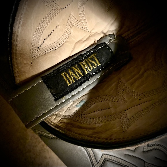 Grey Western Cowgirl Boots Authentic Snake Skin Leather Size 5 Great Condition - Picture 8 of 10